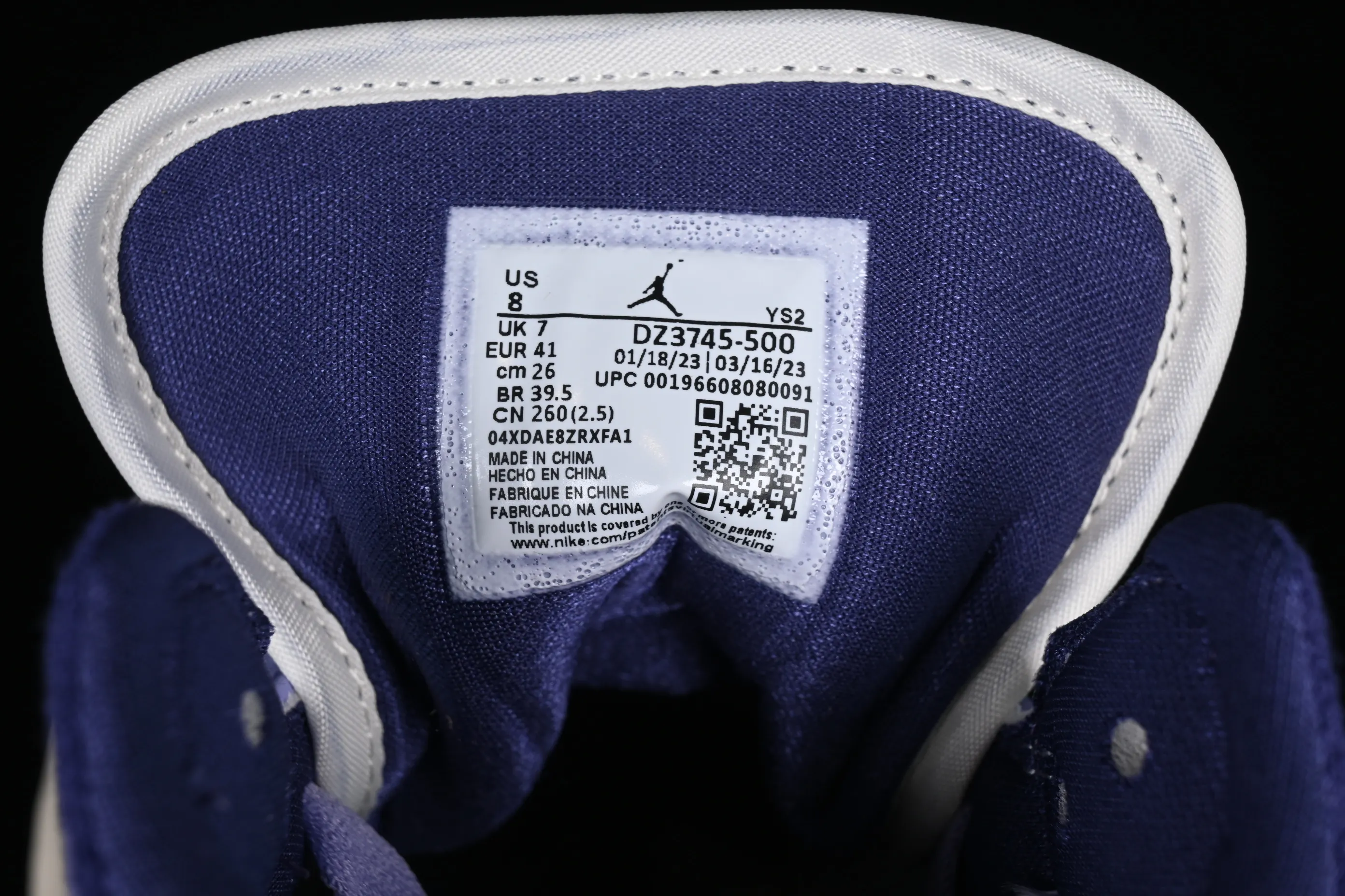 All categories Air Jordan Jordan series basketball shoes Air Jordan 1 Mid Air Jordan 1 Mid "Sky Purple" AJ1 Joe 1 various purple Chinese casual sneakers DZ3745-500